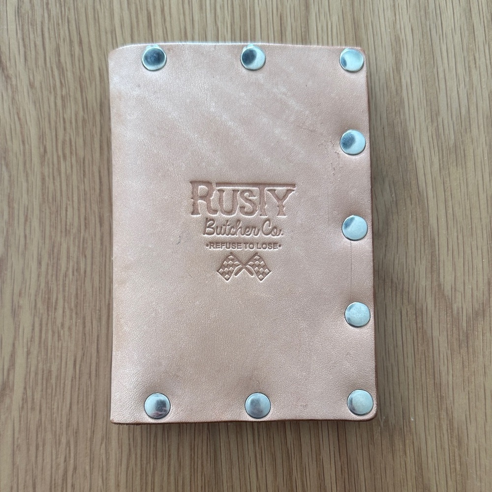 Rusty Butcher Studded Wallet